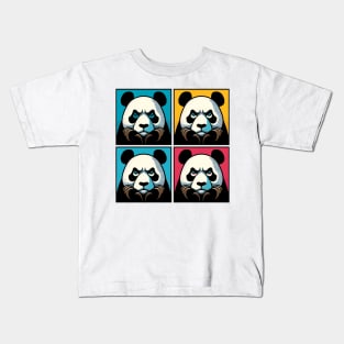 Pop Annoyed Panda - Funny Panda Art Kids T-Shirt